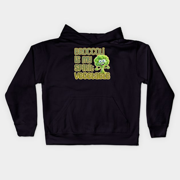 Broccoli is my Spirit Animal Kids Hoodie by DanielLiamGill